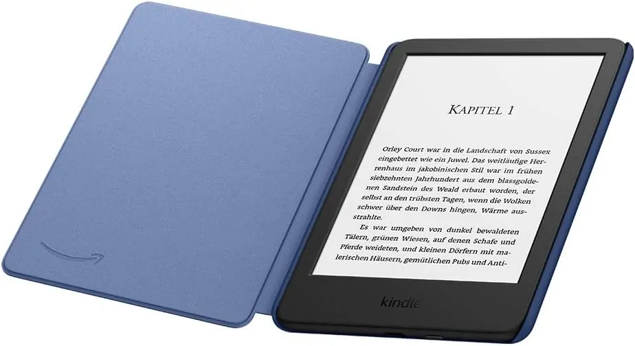Originální pouzdro Amazon Kindle 2022 - K22FADB, PU kůže, tmavě modré