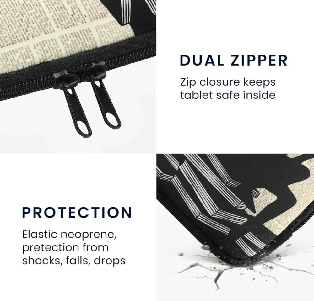 Pouzdro KW Mobile, motiv Girl And Books - KW5033517 - Univerzální pouzdro pro čtečky 6" - vícebarevné