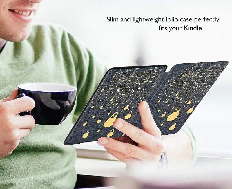 Pouzdro Durable Lock PB-01 pro Pocketbook 616 / 617 / 618 / 627 / 628 / 632 / 633 - motiv Lights
