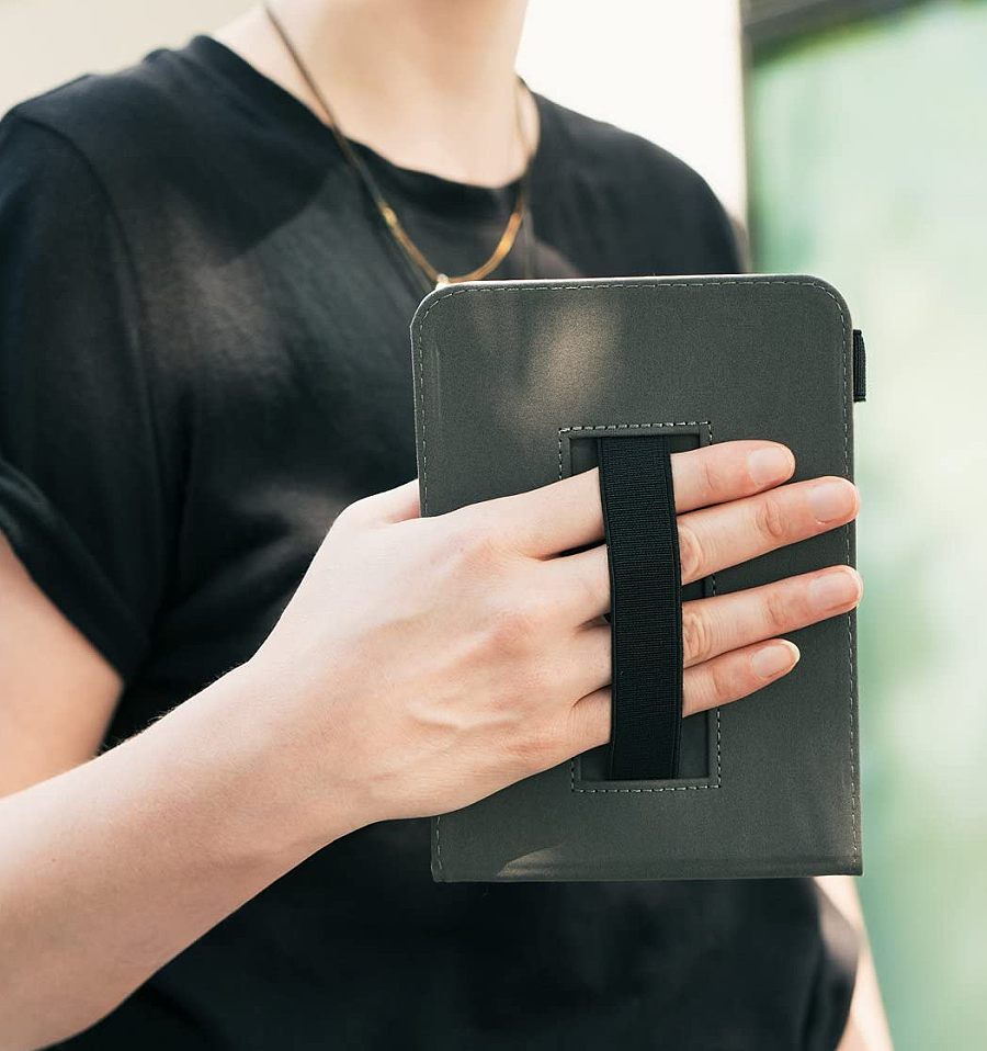 Pouzdro KW Mobile - Cosmic Nature - KW4760302 - pro Pocketbook 616/617/627/628/632/633 - barva černá, šedá, modrá