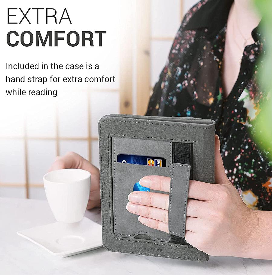 Pouzdro KW Mobile Navigational Compass - KW5481702 - pro Pocketbook 616/617/627/628/632/633 - barva šedá