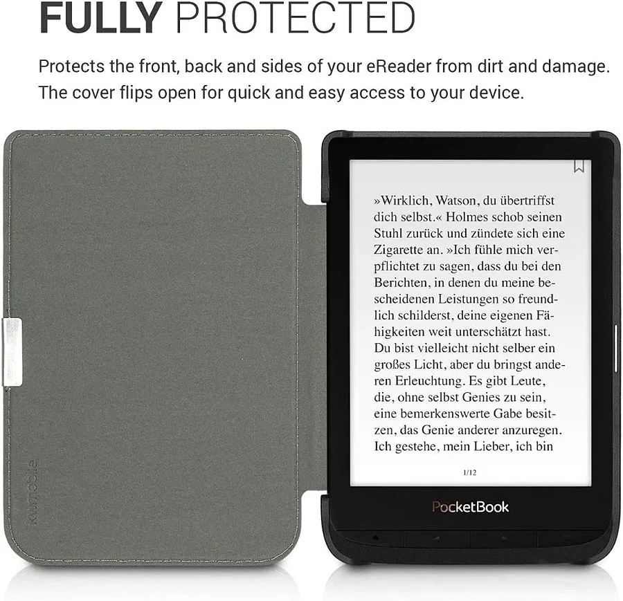 Pouzdro KW Mobile - Folio - KW4621501 - pro Pocketbook 616/617/627/628/632/633 - černé