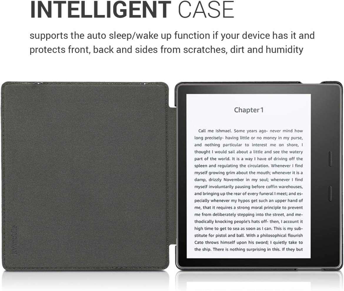 Pouzdro KW Mobile - Elephant Sketch - KW4941701 - pro Amazon Kindle Oasis 2/3 - antracitové