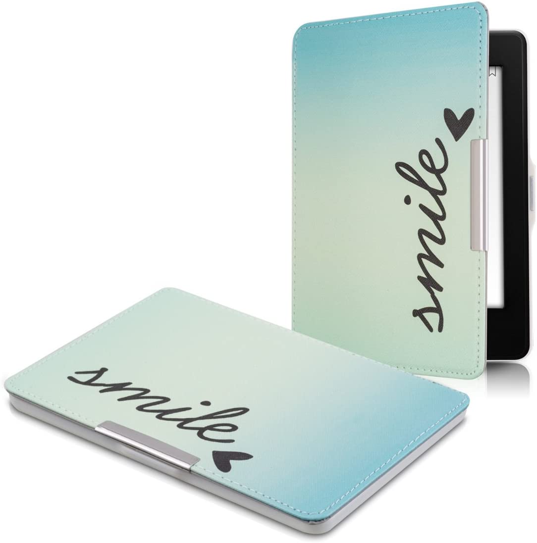 Pouzdro KW Mobile - Smile - KW2811803 - pro Amazon Kindle Paperwhite 1/2/3 - tyrkysové