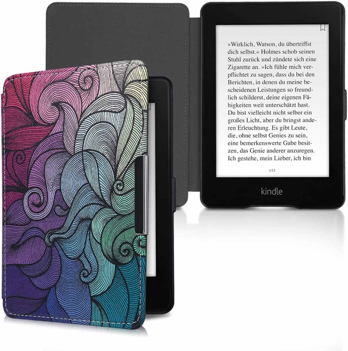 Pouzdro KW Mobile - Spiral - KW2582433 - pro Amazon Kindle Paperwhite 1/2/3 - vícebarevné