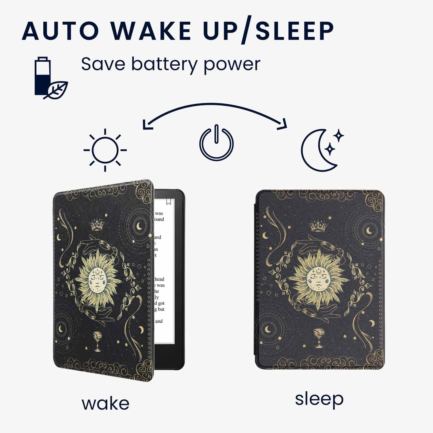 Pouzdro KW Mobile - Tarot Card - KW5625669 - pro Amazon Kindle Paperwhite 5 (2021) - vícebarevné