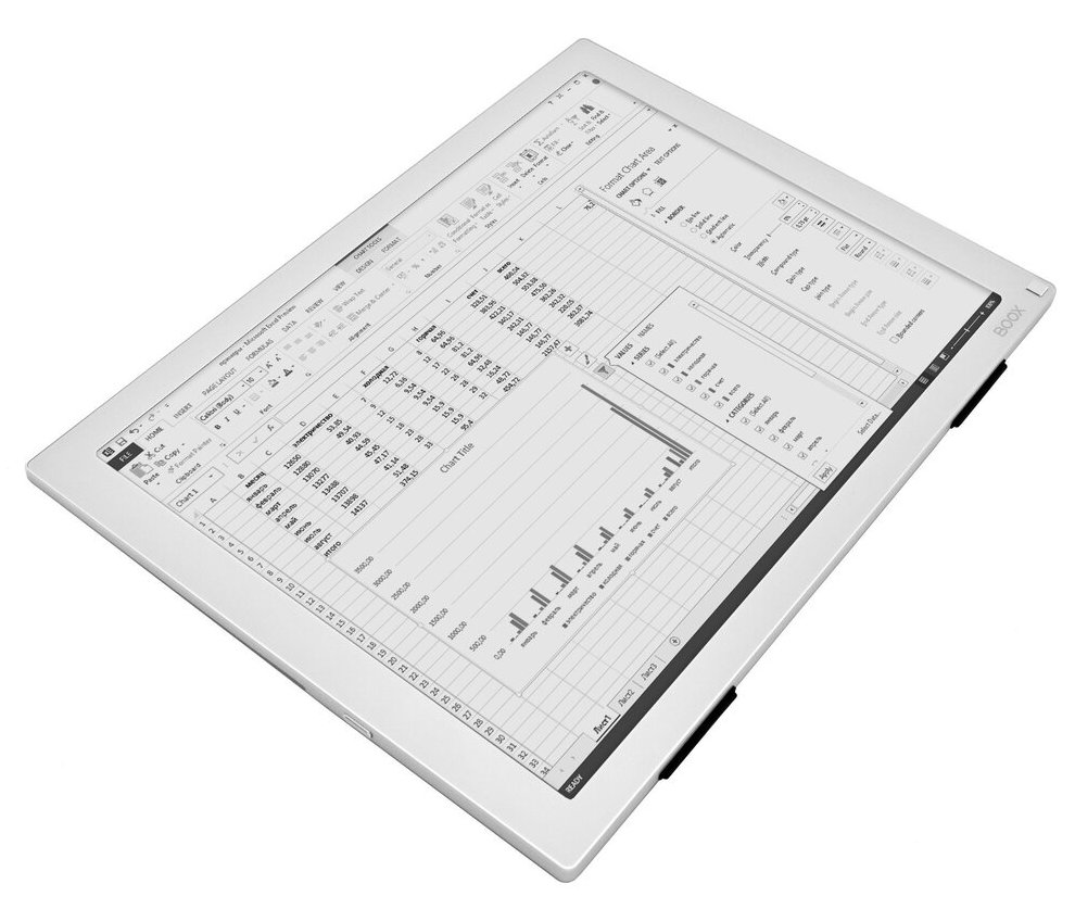 Onyx Boox Mira - E-Ink monitor 13,3", dotykový, pouzdro, stojánek - šedý