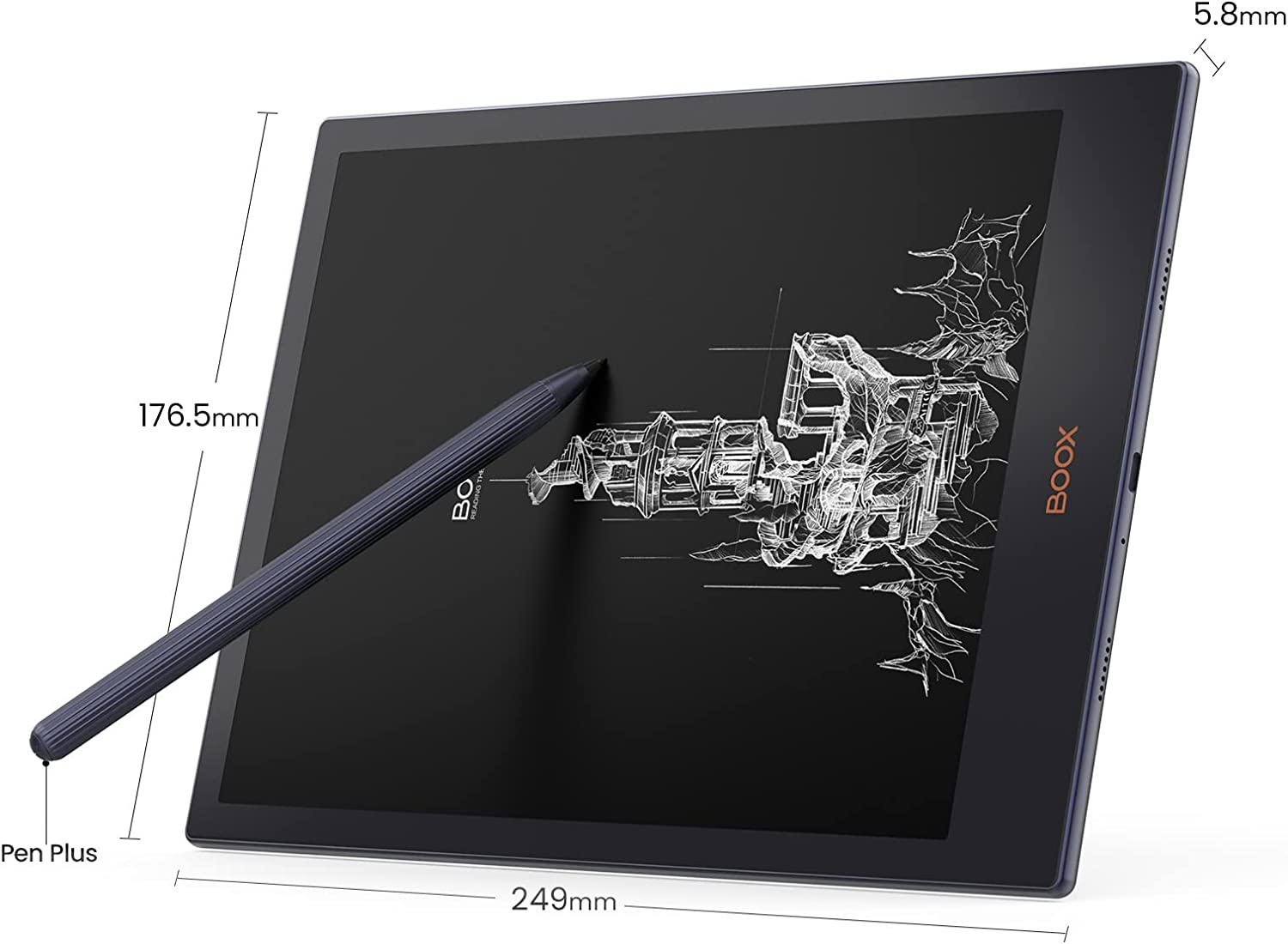 Onyx Boox Note 5 - 10,3" displej, 64 GB, WiFi, BT, audio, android 11, tmavě modrý