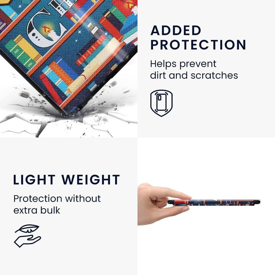 Pouzdro KW Mobile - Library Motto - KW4941707 - pro Amazon Kindle Oasis 2/3 - vícebarevné