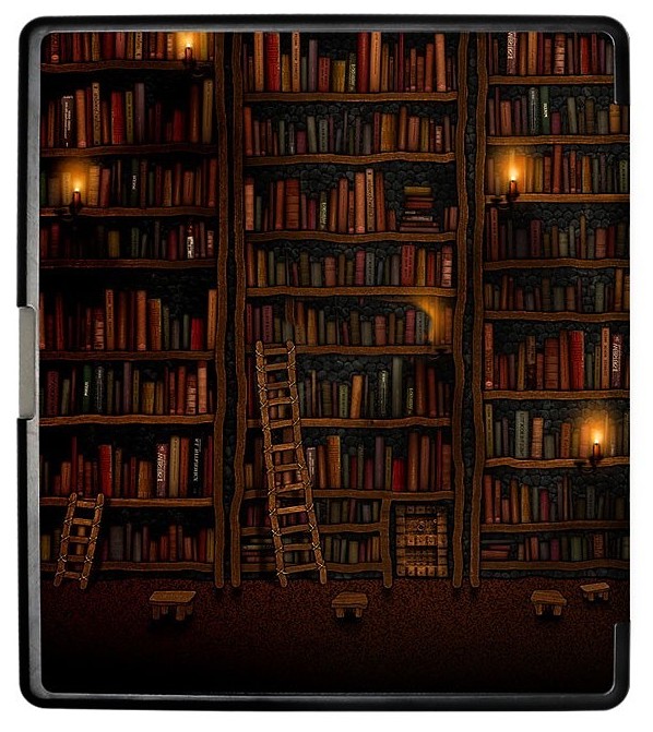 Pouzdro B-Safe Stand 3457 na Amazon Kindle Scribe - motiv Library