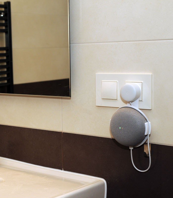 B-SAFE DRŽÁK GOOGLE HOME MINI CHARGER WALL MOUNT, BÍLÝ