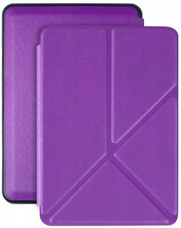 Pouzdro Origami Durable Lock pro Pocketbook 614 / 615 / 624 / 625 / 626 - fialové, stojánek, magnet