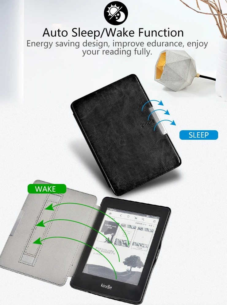 Premium Durable Lock PDL-101 na Amazon Kindle Paperwhite 1/2/3 - kapsa, černý