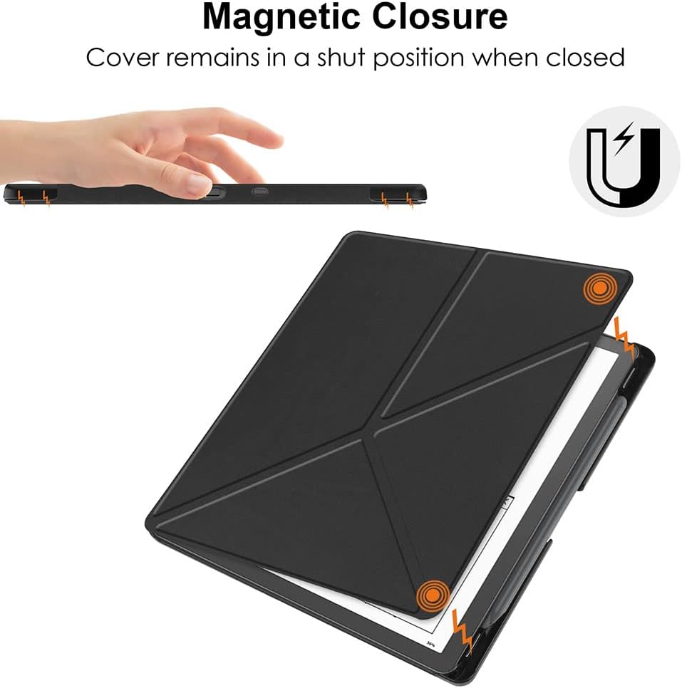 Pouzdro Durable Lock Origami DL-201 na Amazon Kindle Scribe - černé