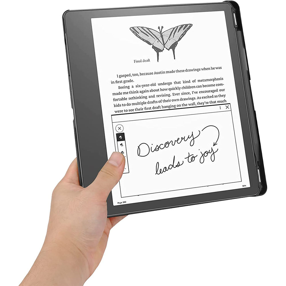 Pouzdro Durable Lock Origami DL-204 na Amazon Kindle Scribe - fialové