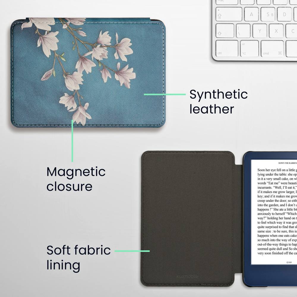 Pouzdro KW Mobile - Magnolias - KW5998906 - pro Amazon Kindle 2022 - vícebarevné