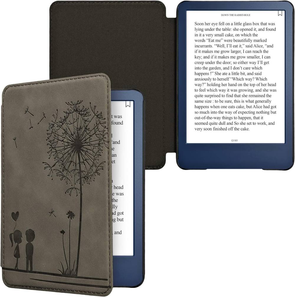 Pouzdro KW Mobile - Dandelion Love - KW5999002 - pro Amazon Kindle 2022 - šedé