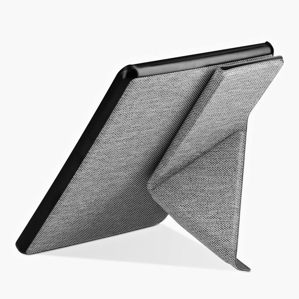 Pouzdro KW Mobile - Origami Textil Light Grey - KW5776525 - pro Amazon Kindle Paperwhite 5 (2021) - světle šedé