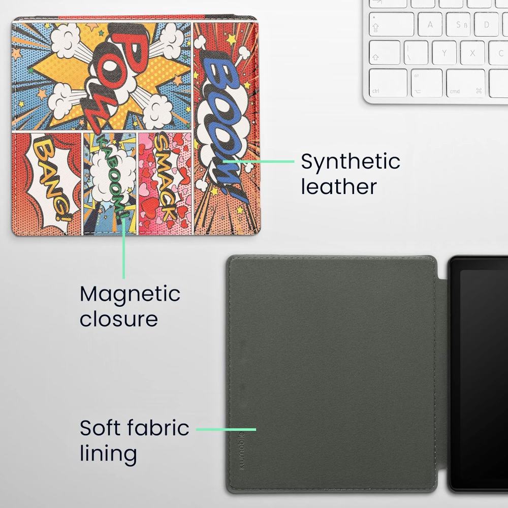 Pouzdro KW Mobile - Comic Book Symbol - KW4941721 - pro Amazon Kindle Oasis 2 / 3 - vícebarevné