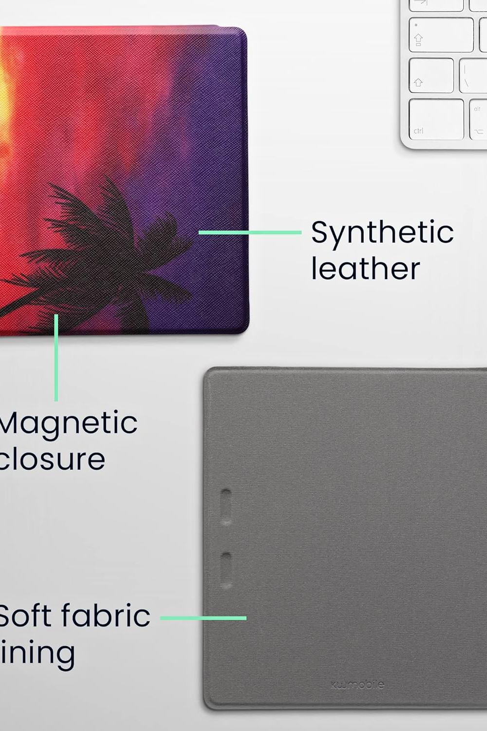 Pouzdro KW Mobile - Sunset Palm - KW4941717 - pro Amazon Kindle Oasis 2 / 3 - vícebarevné