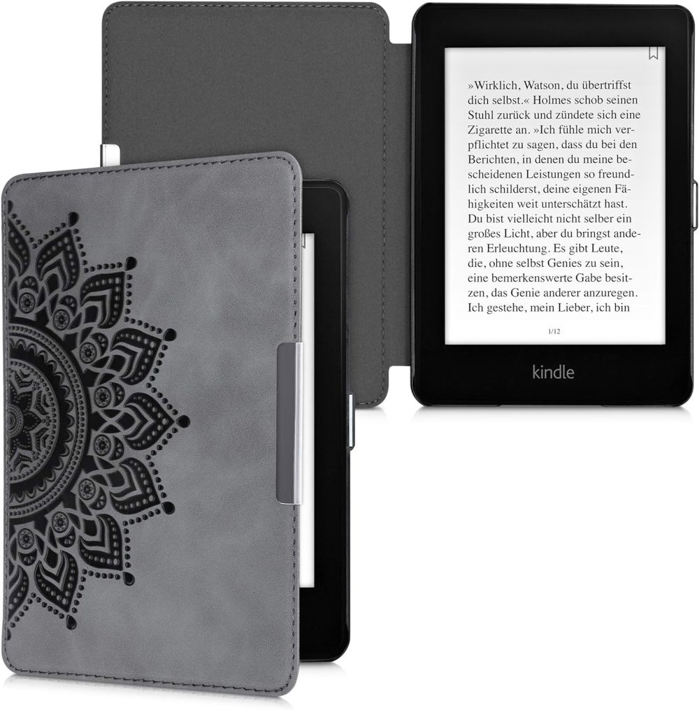 Pouzdro KW Mobile - Rising Sun - KW4897516 - pro Amazon Kindle Paperwhite 4 (2018) - šedé
