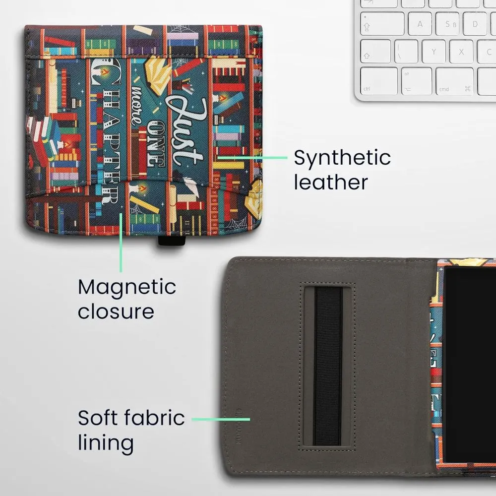 Pouzdro KW Mobile - Library Motto - KW5939002 - pro Pocketbook 700 Era - vícebarevné