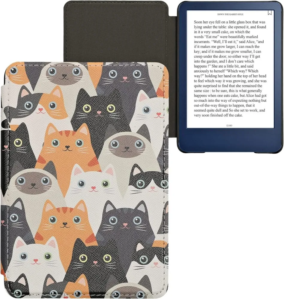 Pouzdro KW Mobile - Cats - KW5998912 - pro Amazon Kindle 2022 - vícebarevné