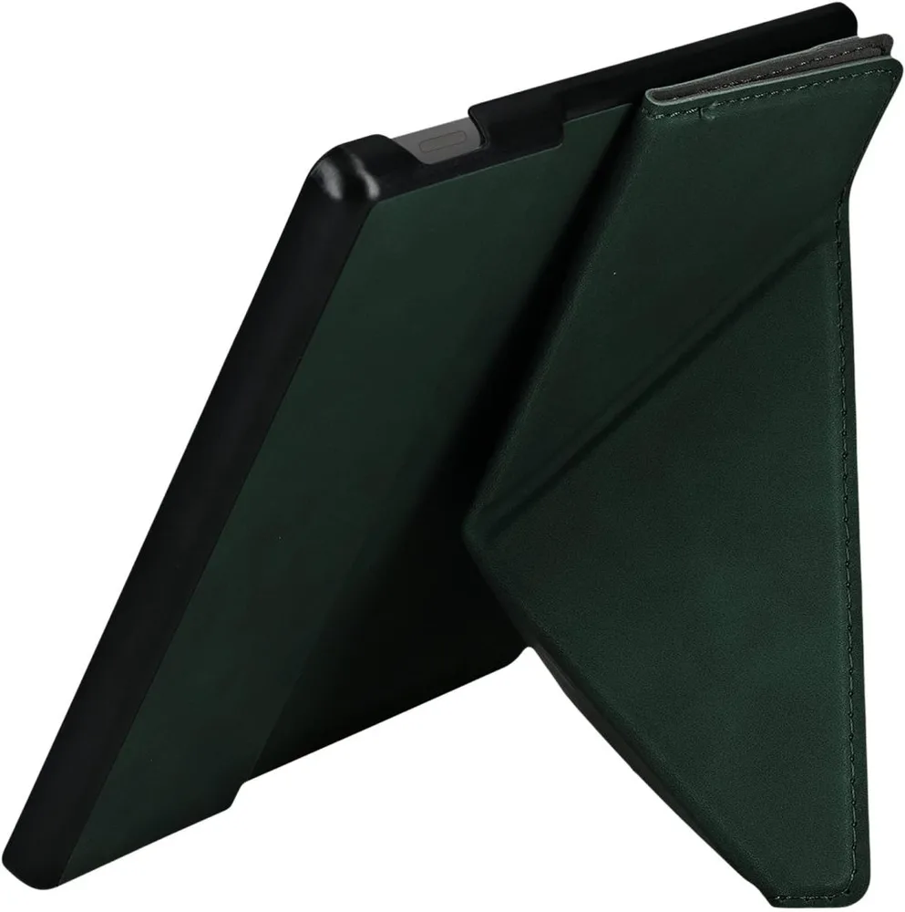 Pouzdro KW Mobile - Origami Nubuk Stand - KW6006978 - pro Amazon Kindle Oasis 2 / 3 - zelené