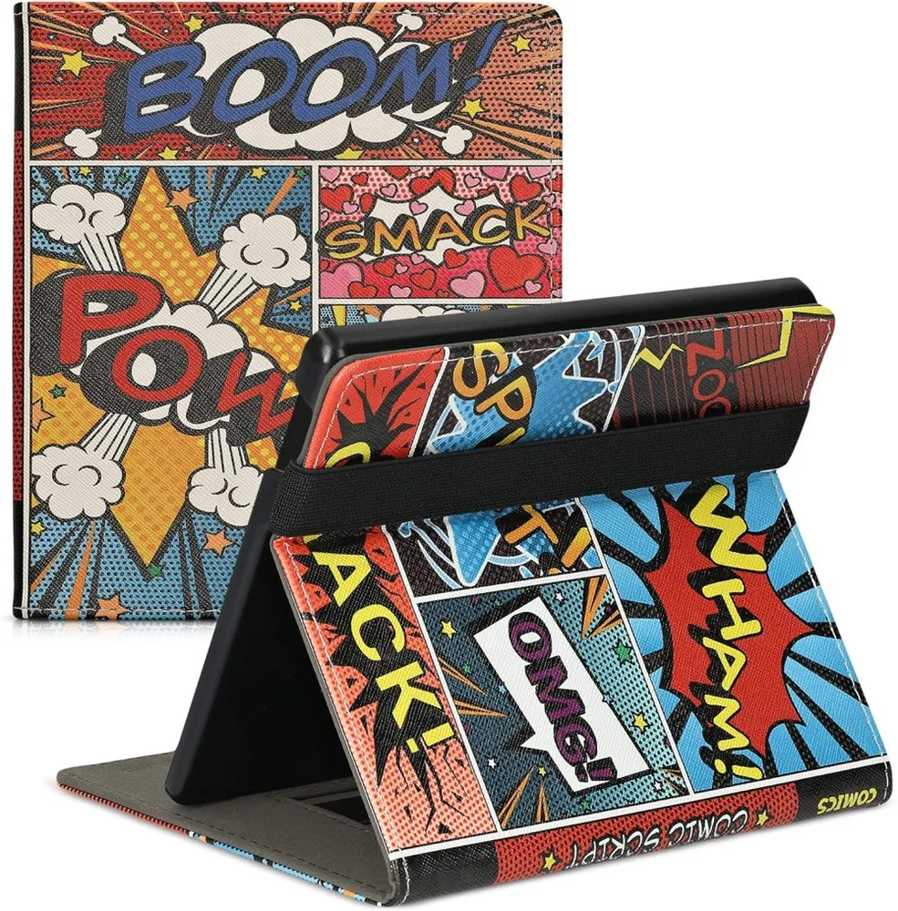 Pouzdro KW Mobile - Comic Book - KW4941809 - pro Amazon Kindle Oasis 2/3 - vícebarevné