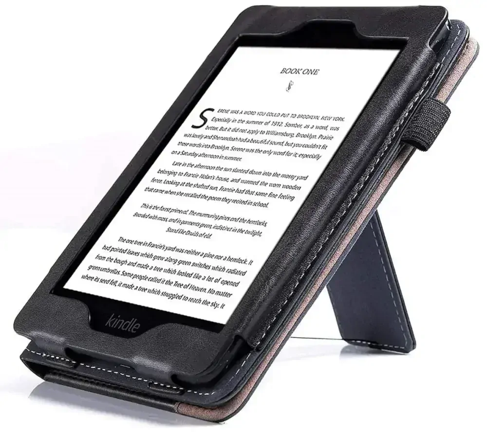 Fortress FT4024 Premium - pouzdro se stojánkem pro Amazon Kindle Paperwhite 5 (2021) - černé/šedé, magnet, AutoSleep