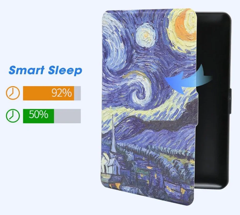 ARMORI TRIMER T015, pouzdro pro Pocketbook 740 InkPad 3 - motiv Gogh