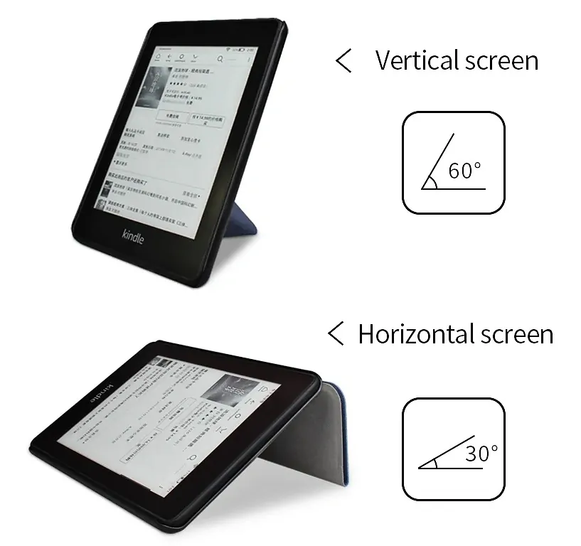 Pouzdro Origami Durable Lock pro Pocketbook 614 / 615 / 624 / 625 / 626 - hnědé, stojánek, magnet