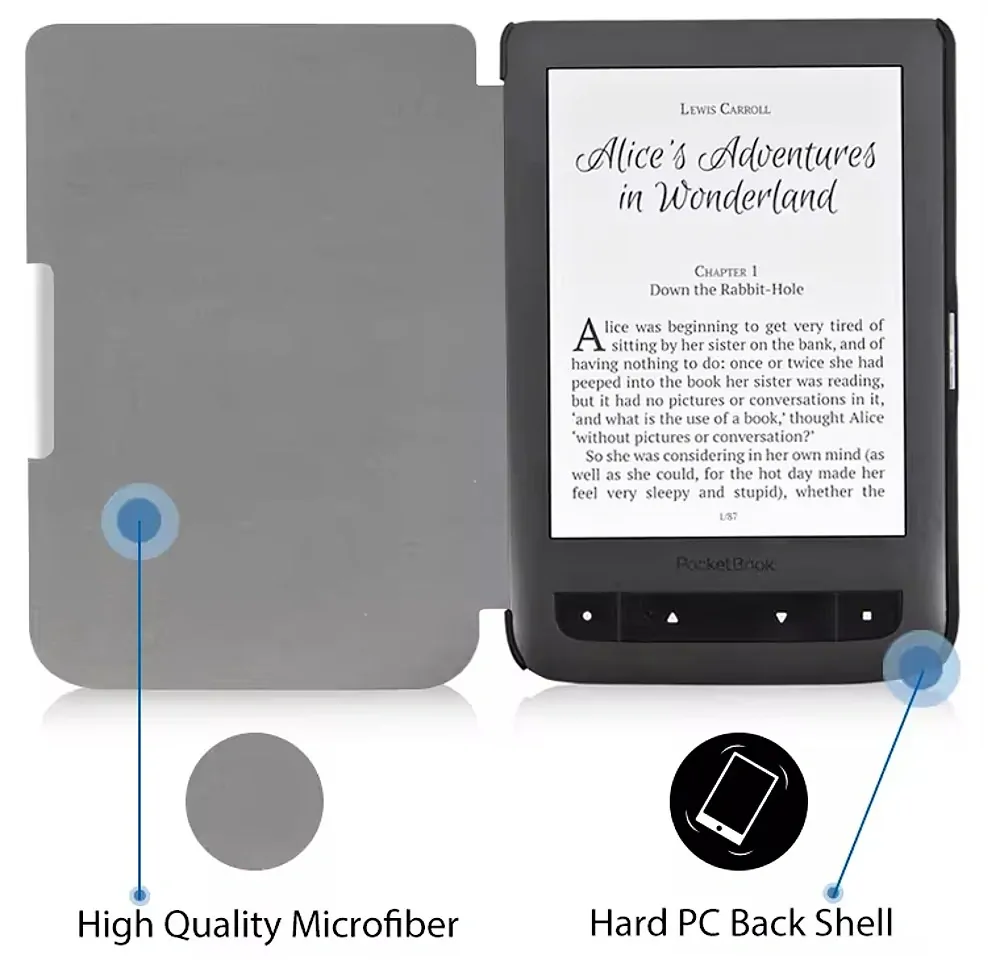 ARMORI TRIMER T041 - pouzdro pro Pocketbook 614 / 615 / 624 / 625 / 626 - motiv Paris