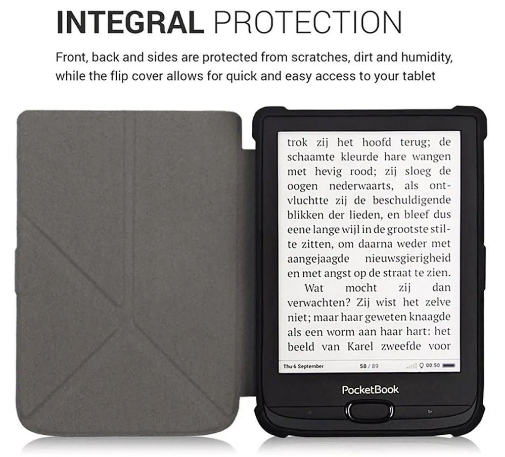 Origami Durable Lock ODL-105 pouzdro pro Pocketbook 616 / 617 / 618 / 627 / 628 / 632 / 633 - motiv Dont Touch, stojánek, magnet