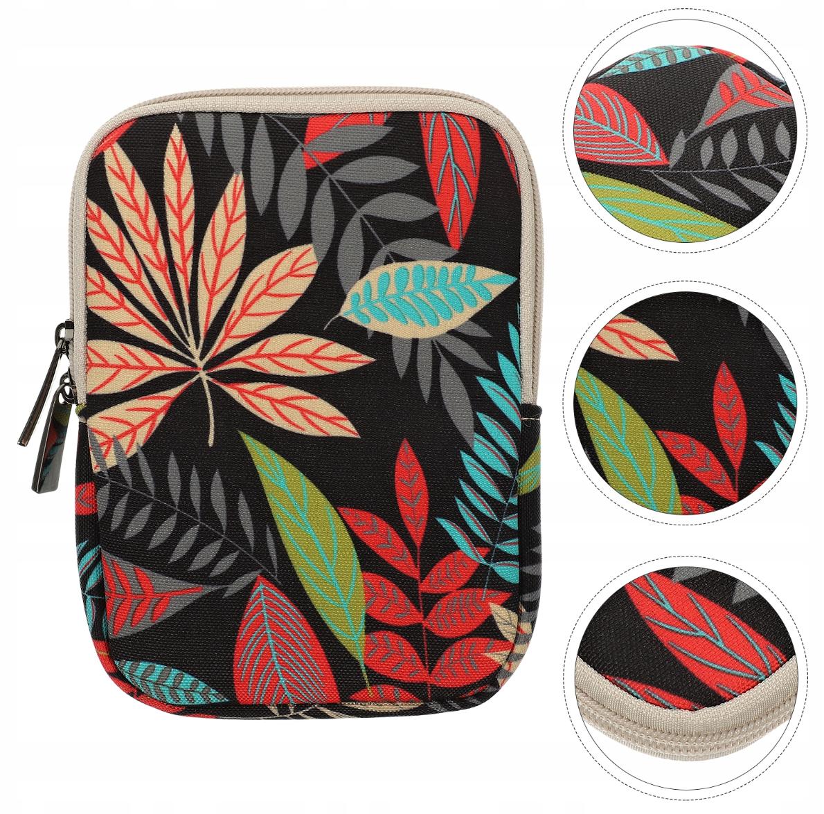 ARMORI Zipper Z063 - motiv Big Leaf - Univerzální pouzdro pro čtečky 6" - textilní, zip