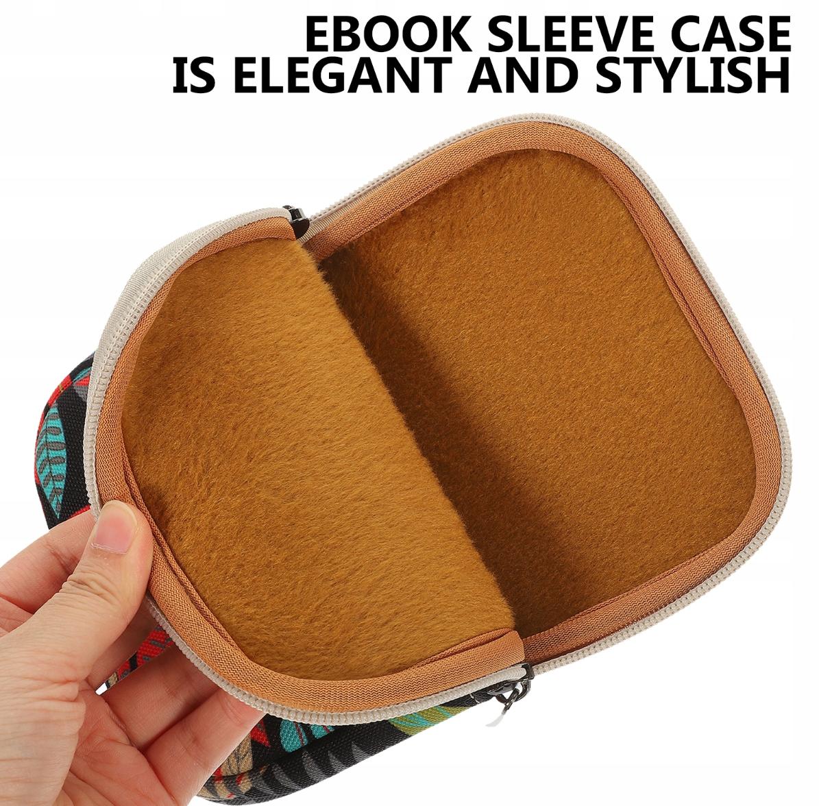 ARMORI Zipper Z064 - motiv Small Leaf - Univerzální pouzdro pro čtečky 6" - textilní, zip