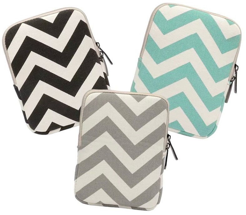 ARMORI Zipper Z073 - motiv Zigzag Grey - Univerzální pouzdro pro čtečky 6" - textilní, zip