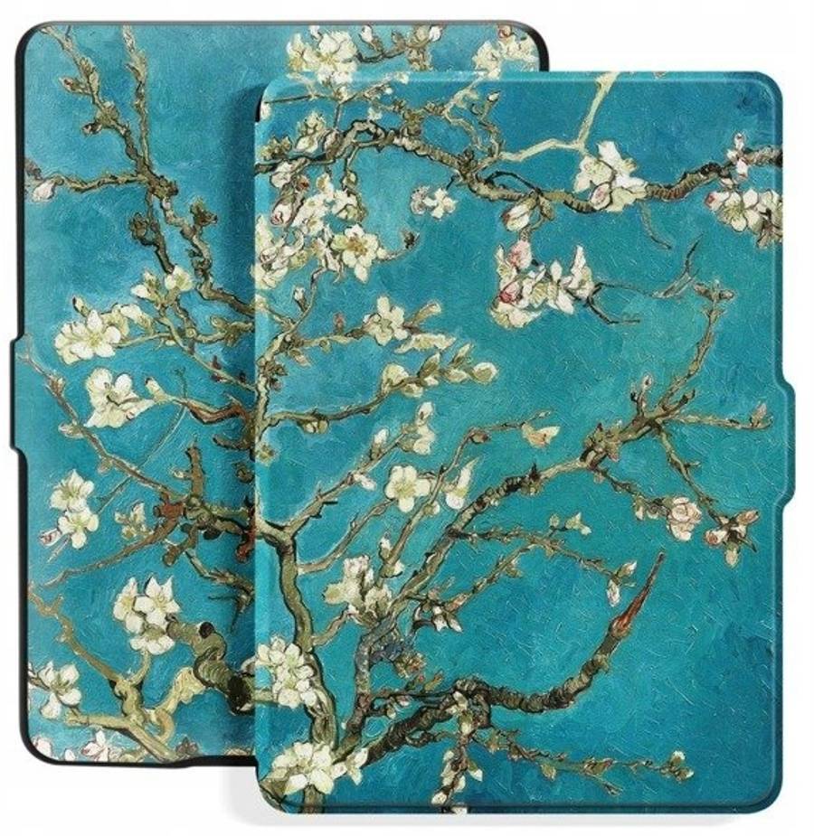 Armori Trimer T093, pouzdro pro Amazon Kindle 4/5 - magnetické zavírání, motiv Blue Garden