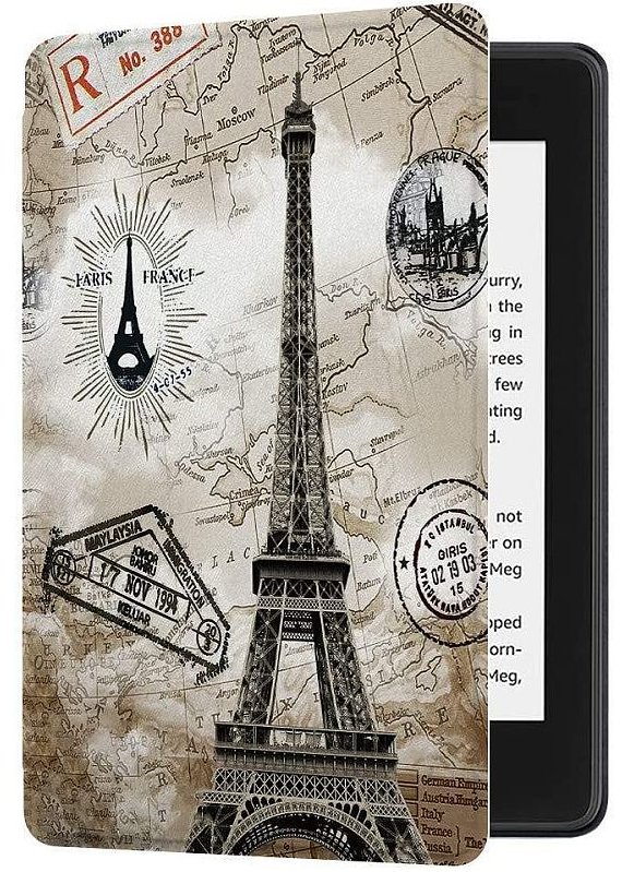 Armori Trimer T094, pouzdro pro Amazon Kindle 4/5 - magnetické zavírání, motiv Paris