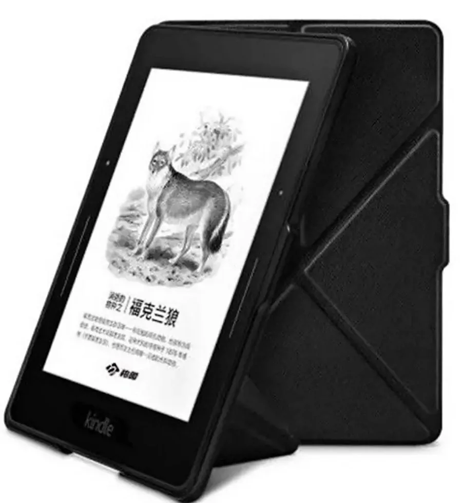 ARMORI STANDER S104, pouzdro se stojánkem Origami pro Amazon Kindle Voyage - černé