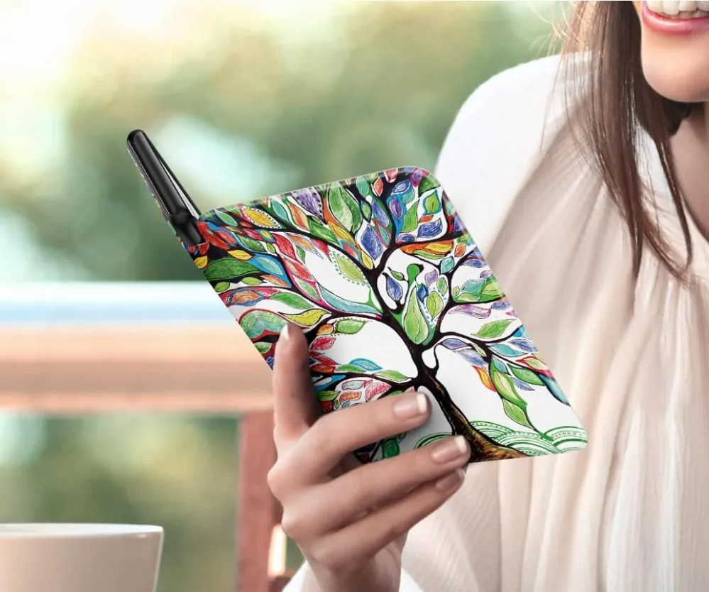 Armori Trimer T134, pouzdro pro Amazon Kindle 6 (7. generace) - magnetické zavírání, AutoSleep, motiv Tree