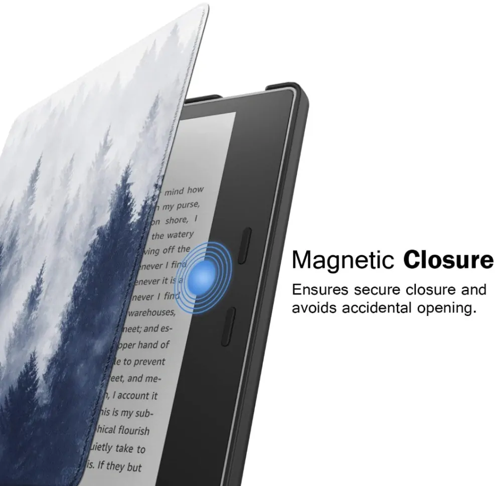 Armori Trimer T161, pouzdro pro Amazon Kindle Oasis 2/3 - magnetické zavírání, AutoSleep, motiv Forest