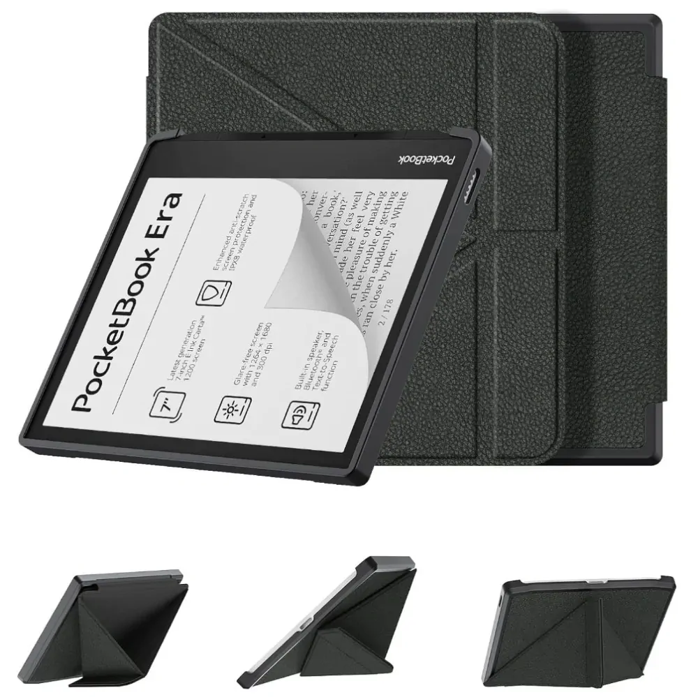 ARMORI STANDER S205, pouzdro se stojánkem Origami pro Pocketbook 700 Era - černé