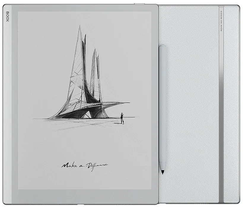 ONYX BOOX GO 10.3, 64 GB, Bluetooth, Android 12, E-ink displej 10.3", WiFi - bílý