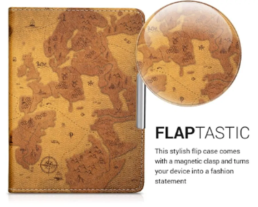 Pouzdro KW Mobile - Retro Map - KW4664428 - pro Amazon Kindle Paperwhite 4 (2018) - vícebarevné