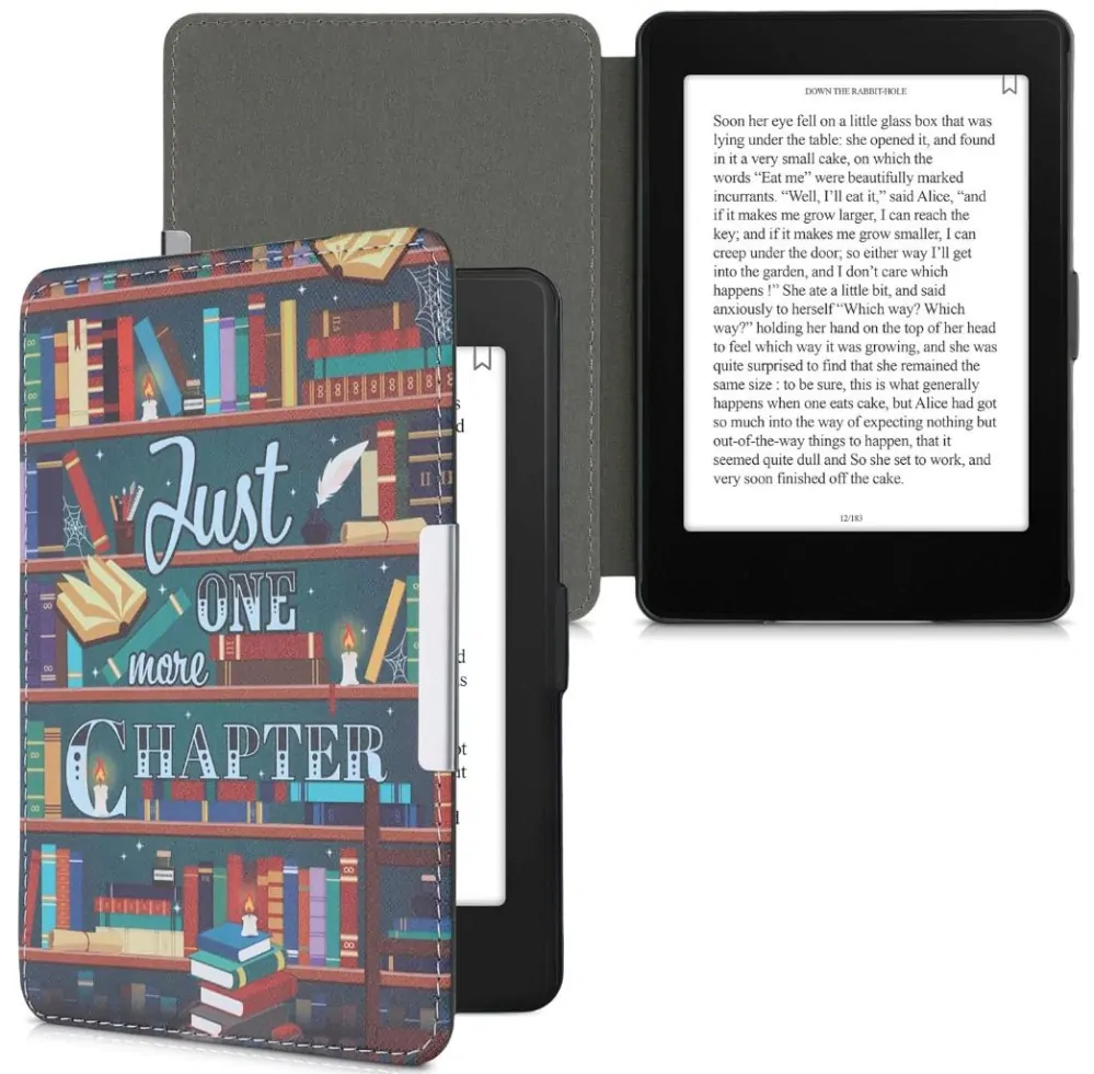 Pouzdro KW Mobile - Library Motto - KW4556934 - pro Amazon Kindle Paperwhite 1/2/3 - vícebarevné