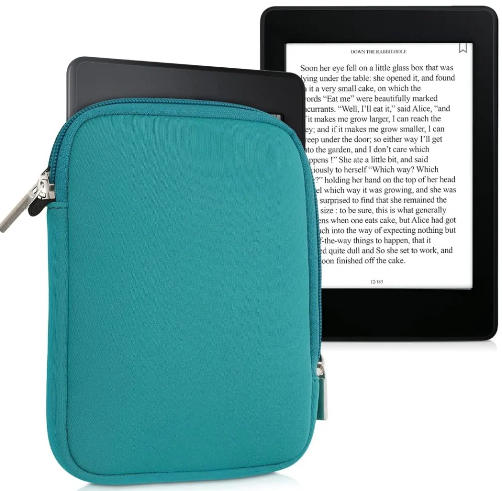 Pouzdro KW Mobile Neoprene Zipper - KW5033478 - Univerzální pouzdro pro čtečky 6" - tyrkysové