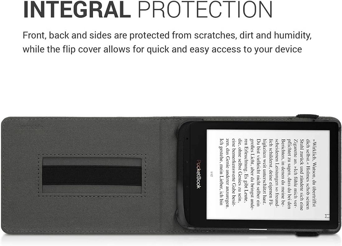 Pouzdro KW Mobile - Cosmic Nature - KW4760302 - pro Pocketbook 616/617/627/628/632/633 - barva černá, šedá, modrá