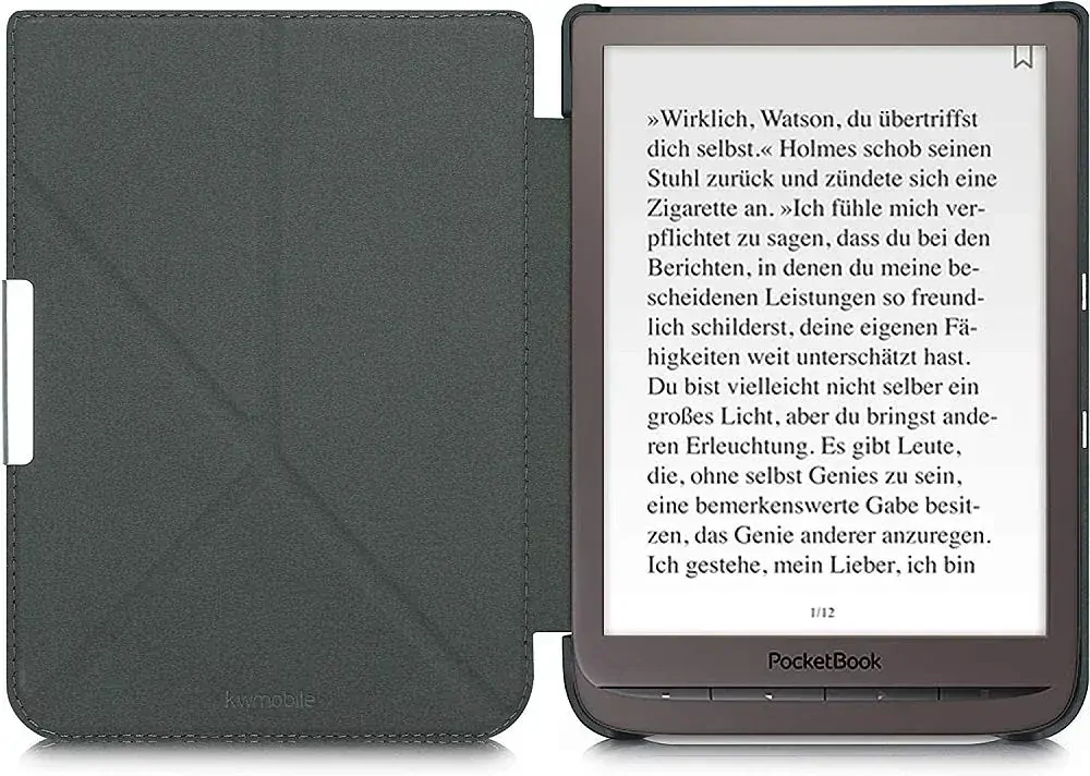 Pouzdro KW Mobile - Fabric Flip - KW4677504 - pro Pocketbook 740/741 - tmavě modré