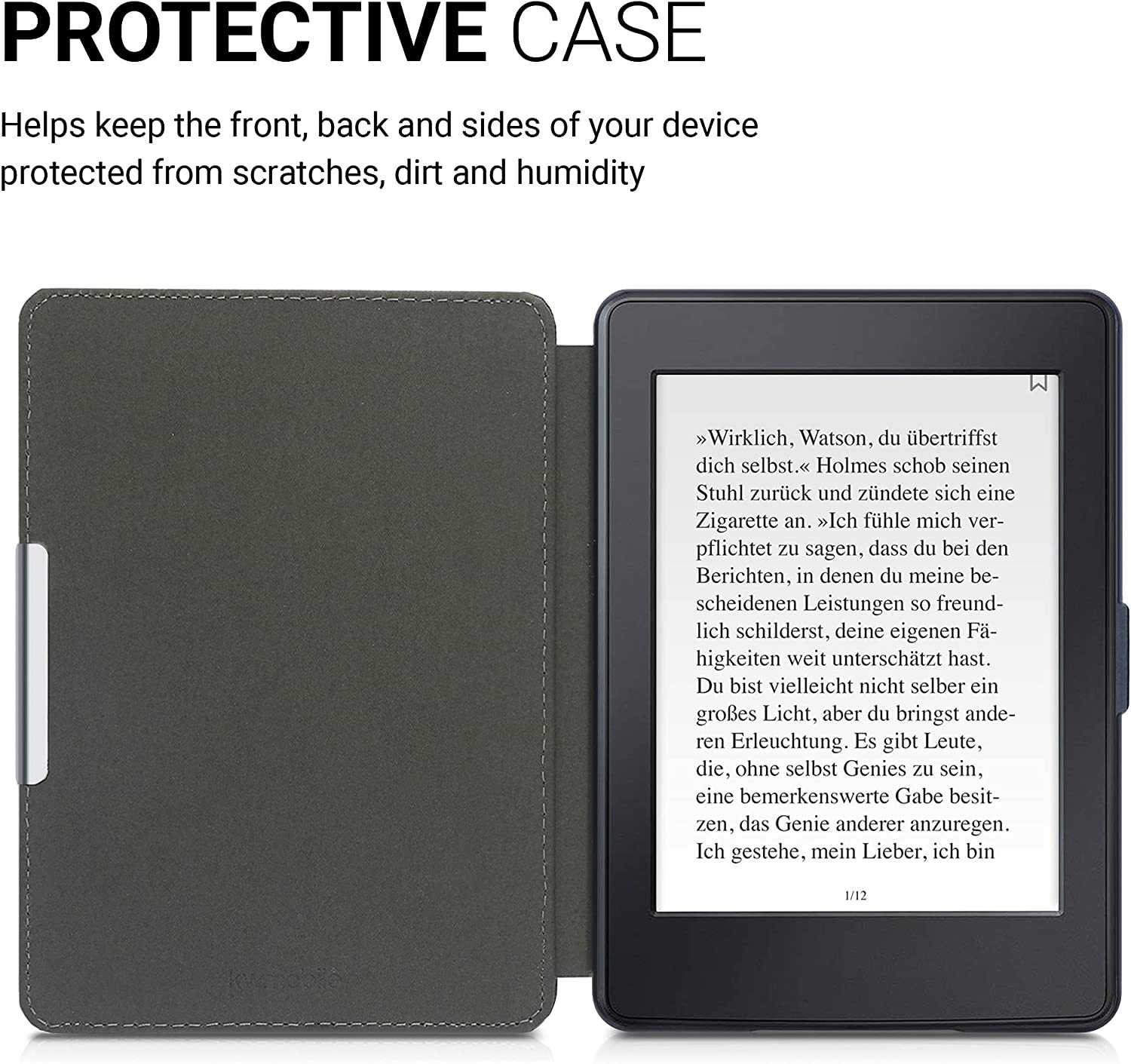 Pouzdro KW Mobile - Smile - KW2811803 - pro Amazon Kindle Paperwhite 1/2/3 - tyrkysové
